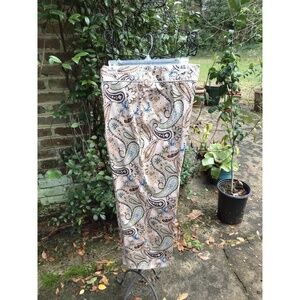 Parisian Signature- Vintage Brown Paisley Print Pants- Size 14P- GUC